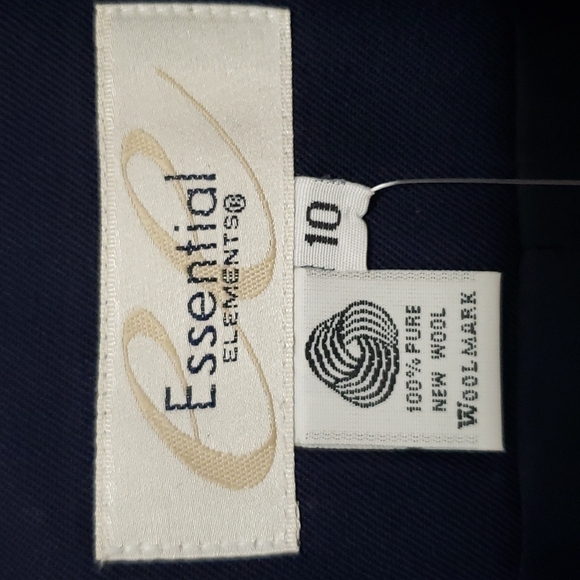 Nwt Essential Elements women's Blazer, Color Navy Blue, Size 10 - Picture 4 of 14